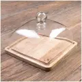 Деревянная доска с колпаком Cover On Square Wooden Plate