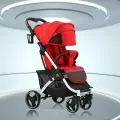 Прогулочная коляска Babalo Future Красная, белая рама, всесезонная