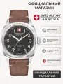 Наручные часы Swiss Military Hanowa, серебристый/черный/коричневый