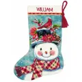 DIMENSIONS набор для вышивания 71-09159 Новогодний носок от Снеговика