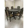 Стол и 6 стульев Презент 160х90/50, в раздвижном виде 210*90. столешница МДФ . ножки из массива березы , венге .