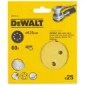Круг шлифовальный на липучке 125 мм, Р60, 25 шт. DeWalt DT3112