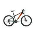 Велосипед FORWARD FLASH CX 26 (8ск, 19) 2025, черный/оранжевый