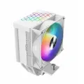Кулер PCCooler R400 ARGB WH S115X/1200/1700/AM4/AM5 (TDP 180W, 90mm ARGB Fan, 4 тепловые трубки 6мм, 650-2200RPM, 28,3dBa)