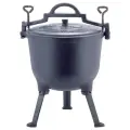 Котелок чугунный эмалированный на ножках 10л. 925202