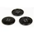 11309/4 40 (чер) Пуговица 40L (25мм) 4 прокола, пластик, черный глянцевый, 50 шт
