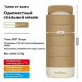 Naturehike Одиночный спальный мешок с капюшоном Camping с мягкой и удобной подушкой NH21MSD02