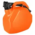 Канистра для бензина 20л усиленная 3ton с крышкой и лейкой оранжевая