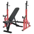 Скамья для жима + Стойки телескопические со страховкой