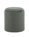 Пуф-столик с ящиком STOOL GROUP Хюгге XS букле темно-серый Размеры: Высота 380мм Глубина 345мм Ширина 345мм