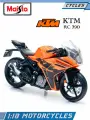 Maisto Мотоцикл коллекционный KTM RC 390, масштаб 1:18, оранжевый