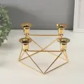 Металлический подсвечник на 4 свечи Геометрия , d 2 см, 21 21.5 14 см