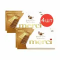 Шоколад Merci молочный, ореховый крем 112г 4шт