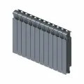Радиатор биметаллический RIFAR MONOLIT 350 Титан 14 секций боковое подключение