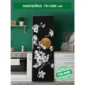 Наклейка на холодильник Ветки сакуры 70х200 см антивандальная для декора мебели и других поверхностей