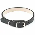 Ошейник для собак из натуральной кожи Mr.Kranch, 29-35 см, чёрный