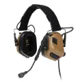 Тактические активные наушники Earmor M32 Mark 4 (койот) защита слуха NRR 22 дБ, микрофон