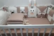 Бортики в кроватку для новорожденных Солнышко моё, звери, 11 предметов .