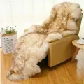 Шкура овечья натуральная, шкура на пол, коврик, накидка на диван,70*200cm