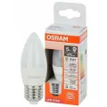 Лампа Светодиодная Свеча 5Вт 170-250В E27 470Лм 4000К Угол 200 град. d 37mm h 100mm Свет Дневной белый Osram, уп. 5шт