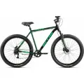 Велосипед горный SITIS CROSSER 7SP HD 29 (2025) Black-Green, для взрослых на рост 190-200 см, алюминиевая рама 23