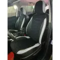 Авточехлы Анаконда Nissan Almera (Ниссан Альмера) N16 2002-2006 (экокожа Виста + Алькантара , черный / белый)