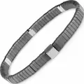 Эластичный браслет Everiot, гематит, размер 19 см, диаметр 19 см, черный