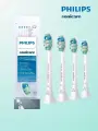 Насадки для зубной щетки philips sonicare C2 HX9024/10, для бережного удаления налёта , белое, 4 шт.