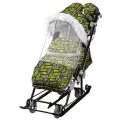 Санки-коляска Nika Ника детям 7-8SK НД 7-8SK/3 Спорт (перекидная ручка), лимонный
