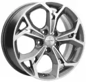 Колесный диск Khomen Wheels KHW1702 7x17 5x114,3 ET48 67,1 Gray-FP литой для автомобиля
