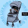 Коляска прогулочная детская Nuovita Giro Lux , складная, сумка-чехол в комплекте ( Джинсовый, Черный)