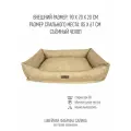 Лежанка для собак 90х70x20 см салика на молнии съемный чехол