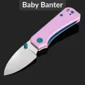 Складной нож CIVIVI Baby Banter C19068S-10, сталь Nitro-V, рукоять Powder Pink G10