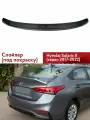 Спойлер широкий Хендай Солярис 2 2017-н. в. (под покраску)