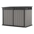 Уличный шкаф Keter Premiere Jumbo Deco grey 17212384, пластик, серый, 1.9x1.9x1.32м