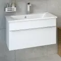Тумба с раковиной в ванную AXIOMA 80, подвесная, c умывальником Прима 80 / AQUA DE MARCO