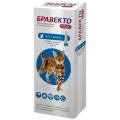 MSD Animal Health раствор от блох и клещей Бравекто Плюс для средних пород 2.8-6.25 кг для кошек от 2.8 до 6.25 кг 1 уп.