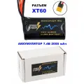 Аккумулятор Speed Storm Li-ion 18650 7.4V 2000 mAh разъем XT60 - SS-2S2000-XT60