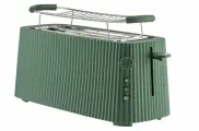 Тостер с длинными отделениями Alessi Plisse 1700 Вт, зеленый