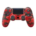 Геймпад/Джойстик/Контроллер беспроводной для консоли/приставки PS4 красный камуфляж