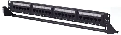 Патч-панель 19, 24 порта RJ-45, категория 6, Krone IDC, WT-2178C-KR-CAT.6