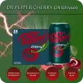 Dr Pepper / Газированный напиток Dr.Pepper Cherry (Доктор Пеппер Черри) / 24 банки по 330 мл.