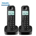 Philips Digital Cordless Telephone/landline Phone with Handset And Base, Internal Intercom, Three-Way Calling, Hands-Free, for Home And Office Use, DCTG1602 (Black)