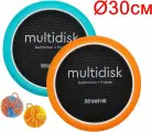 Мультидиск Street Hit (Fyle) Mini 30см, оранжевый и голубой, 2в1 Бадминтон и Фрисби, игровой спортивный набор для детей в подарок