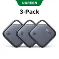 UGREEN Smart Tag Bluetooth-трекер для iPhone 3-Pack Cosmic Black