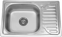 Мойка кухонная врезная из нержавеющей стали 66х42 SINKLIGHT N 6642 U 0.8/180 1D декор