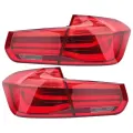 Светодиодный задний фонарь для BMW 3 серии F30 F35 F80 2014 2015 2016-19, динамический указатель поворота, тормозной отражатель, лампа в сборе автомобиля 1 set red