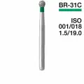 Боры мани BR-31C ISO 001/018 BR - Шарообразный. C - грубые . (5ШТ)Алмазные боры применяется в стоматологии для препарирования. NeoHealth