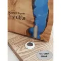 Магнитный напольный стопор для двери Magnetic stopper INVISIBLE D2 белый матовый