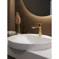 ESKO. Смеситель для раковины и умывальника сатин EK26G Gold, нержавеющая сталь, цвет золотой